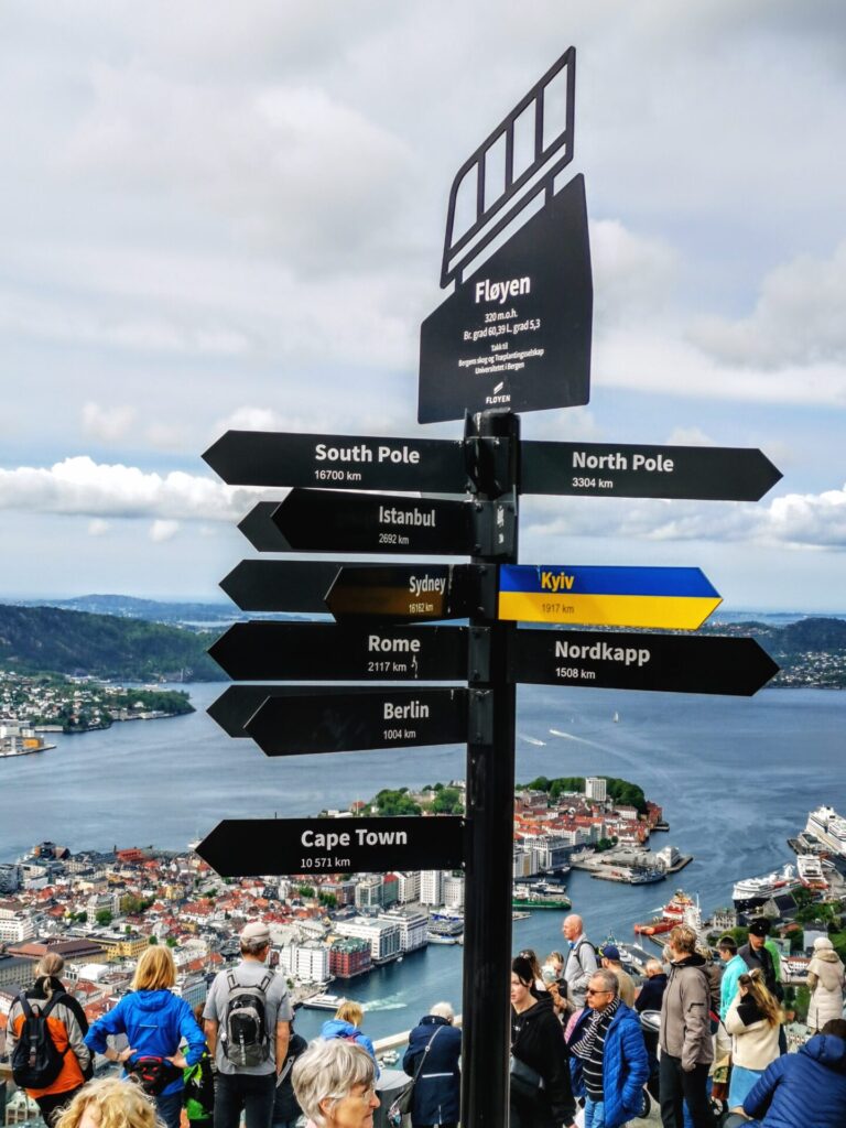 Beschilderung Floyen in Bergen