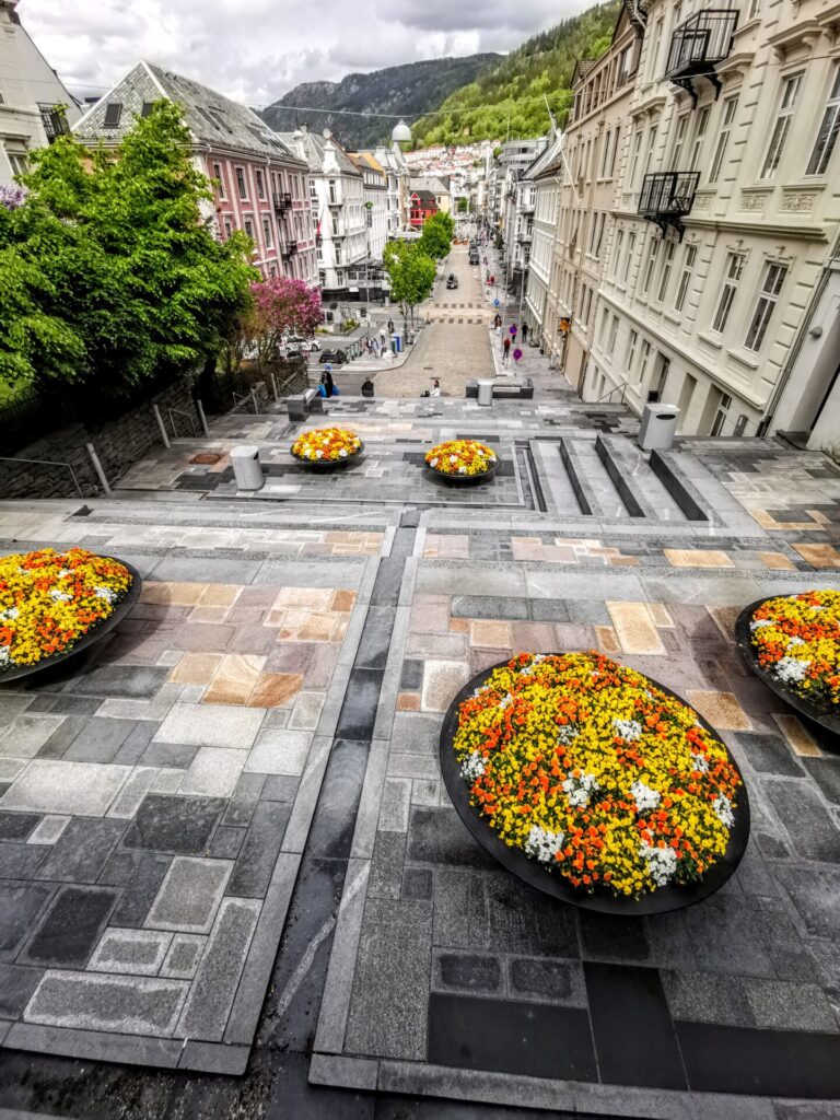 Ausblick von der St. John's Church in Bergen  