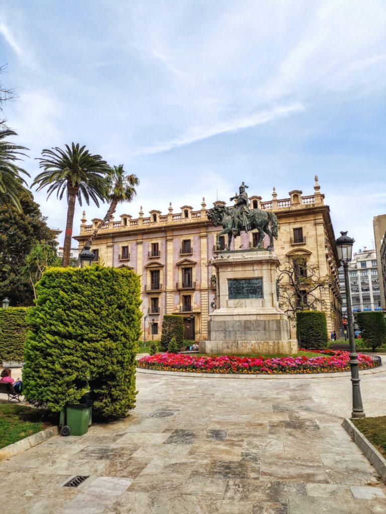 Mittelmeer Valencia Stadt Zentrum Stadtviertel Bank Haus Gassse