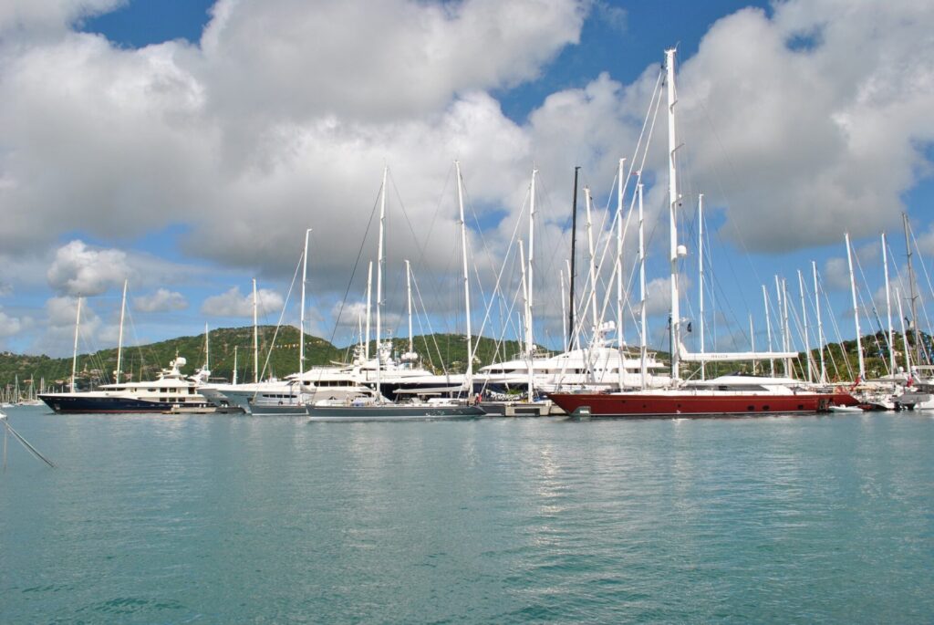 Yacht-Hafen in Antigua Saint Johns 