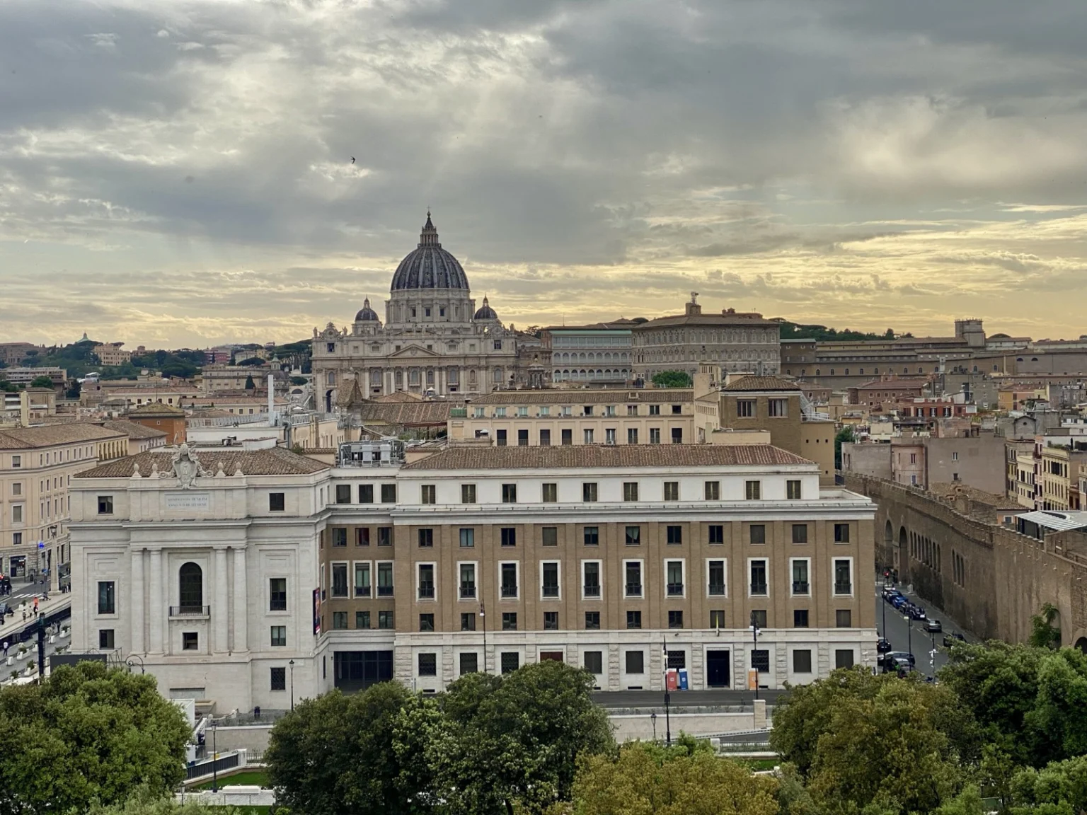 Ausblick von der Engelsburg Castel Sant'Angelouf Rom