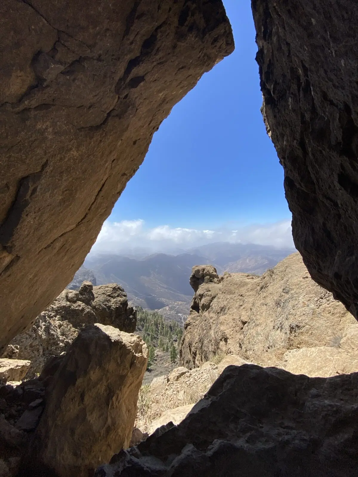 Aussicht vom Roque Nublo in Gran Canaria