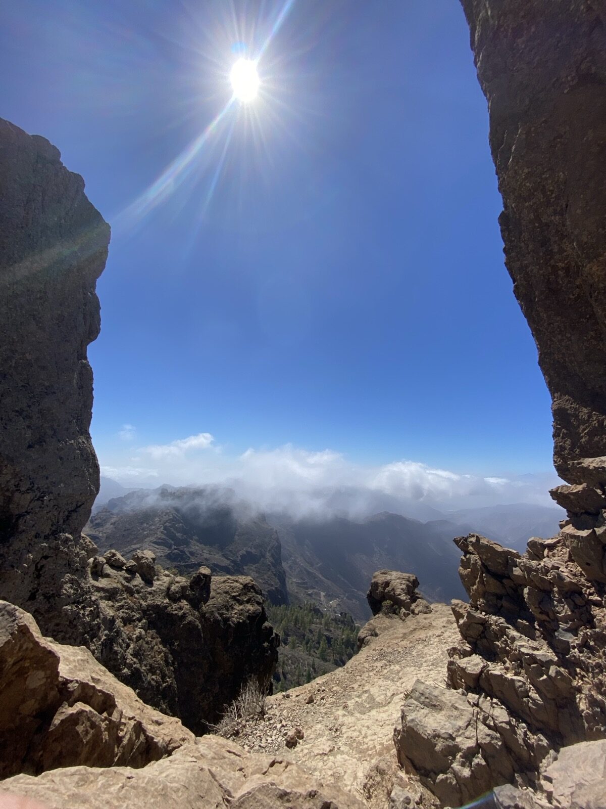 Aussicht vom Roque Nublo in Gran Canaria