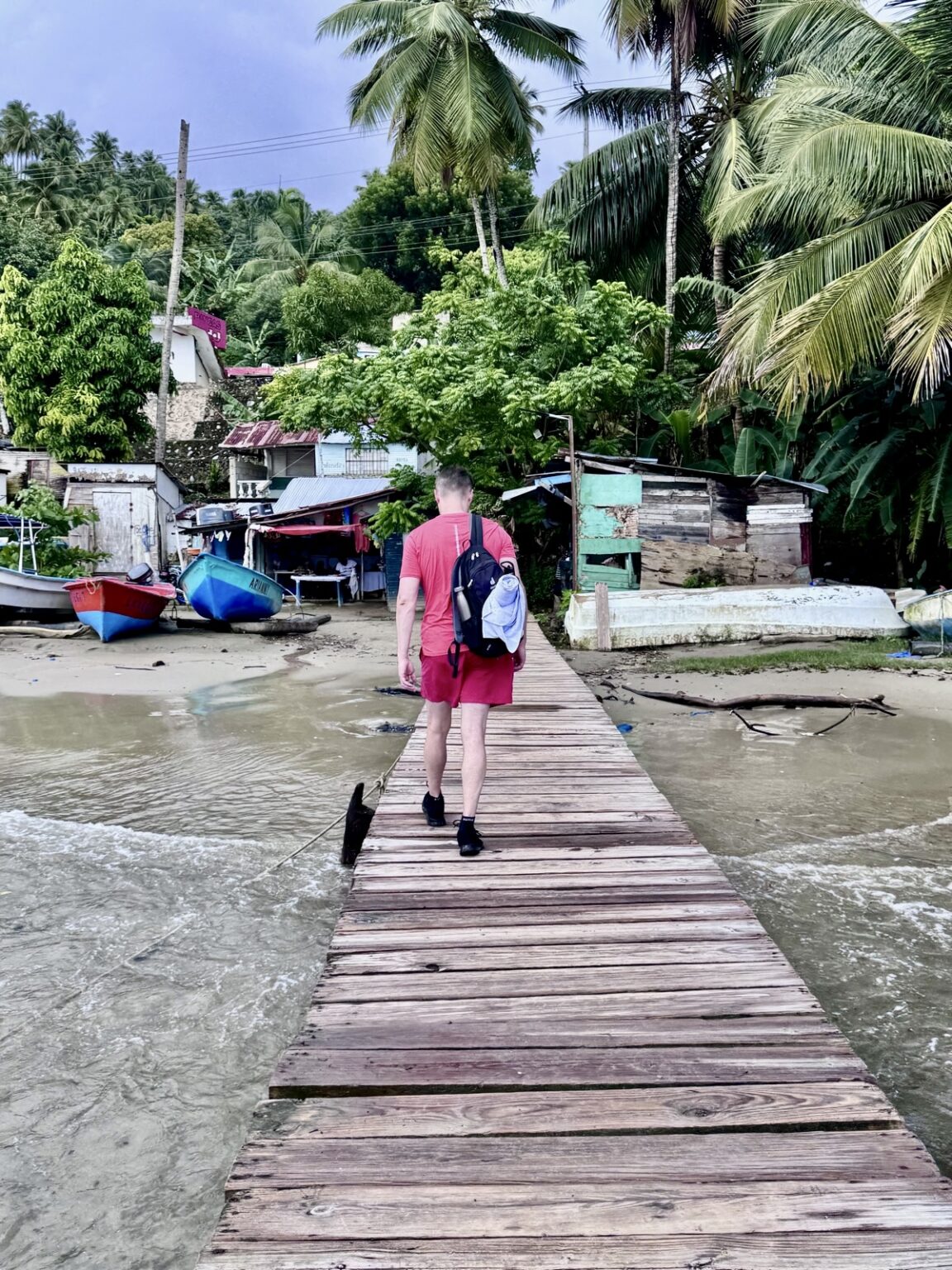 Anlegesteg auf der Bacardi Insel - Isla Cayo Levantado