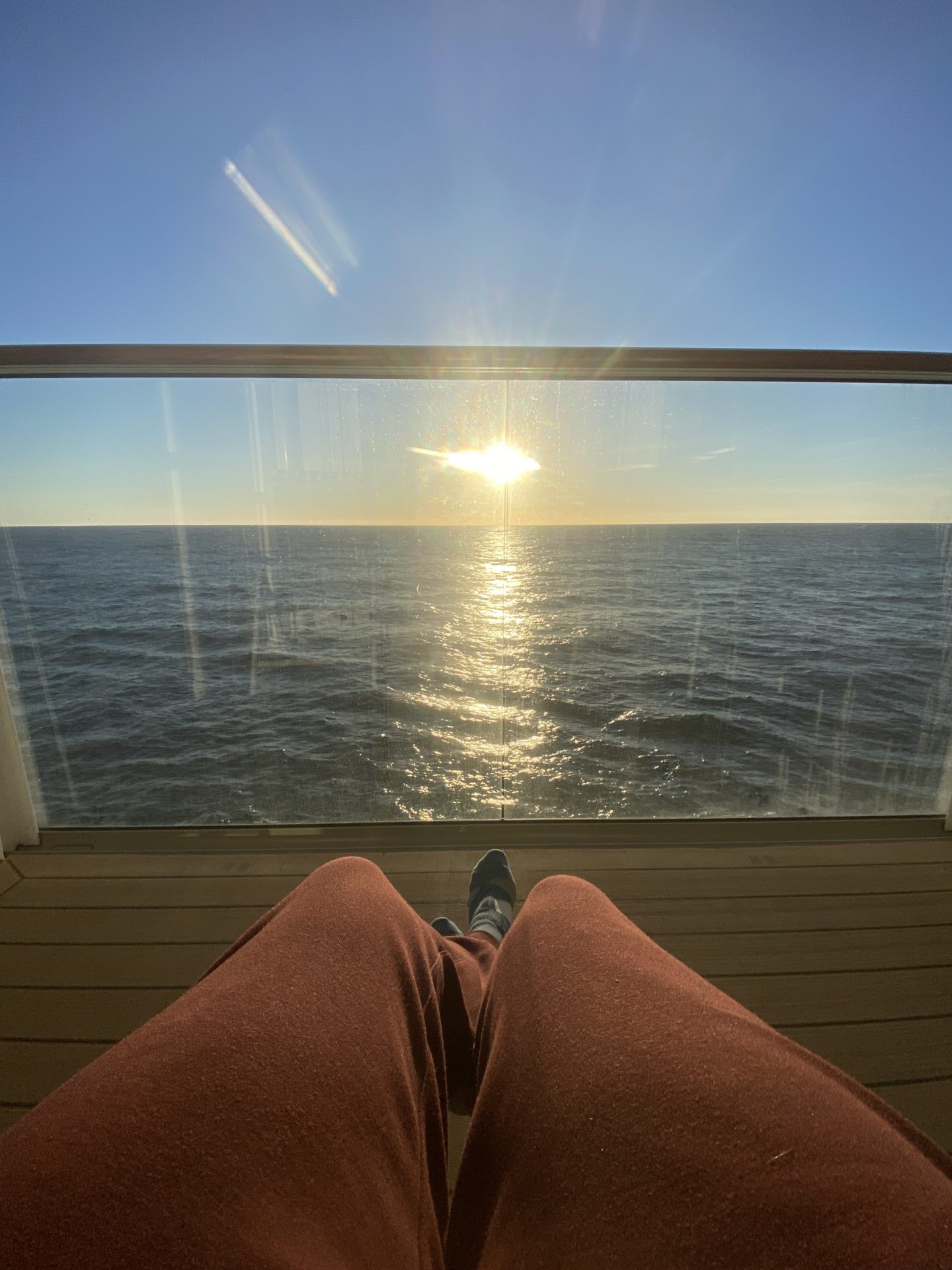 Meerblick auf Kreuzfahrtschiff