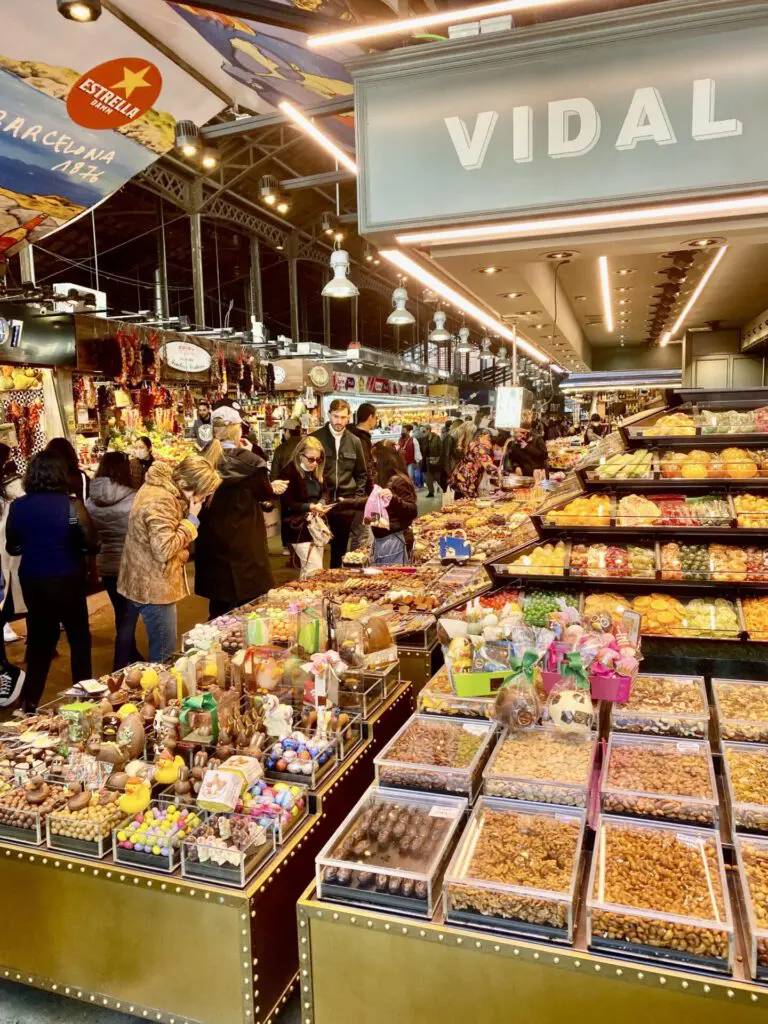 Barcelona Mercat-de-la-boqueria Verkaufsstand