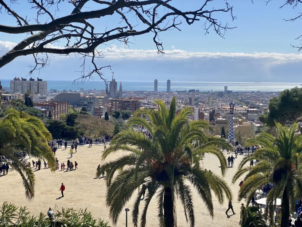 Aussichtsplattform im Park Güell Barcelona