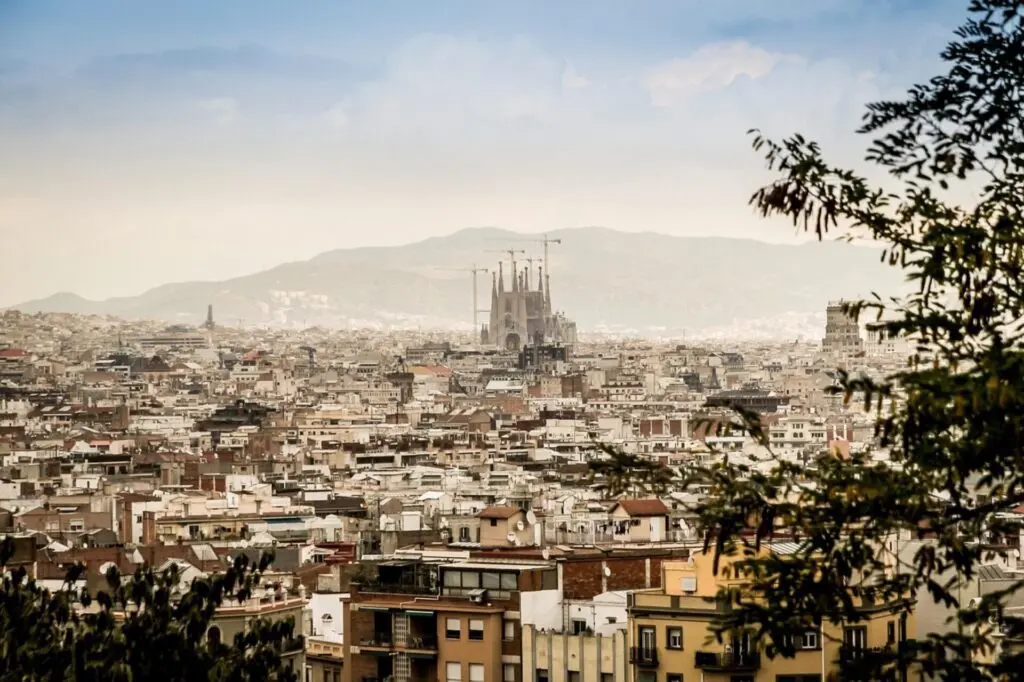 Blick auf die Stadt Barcelona