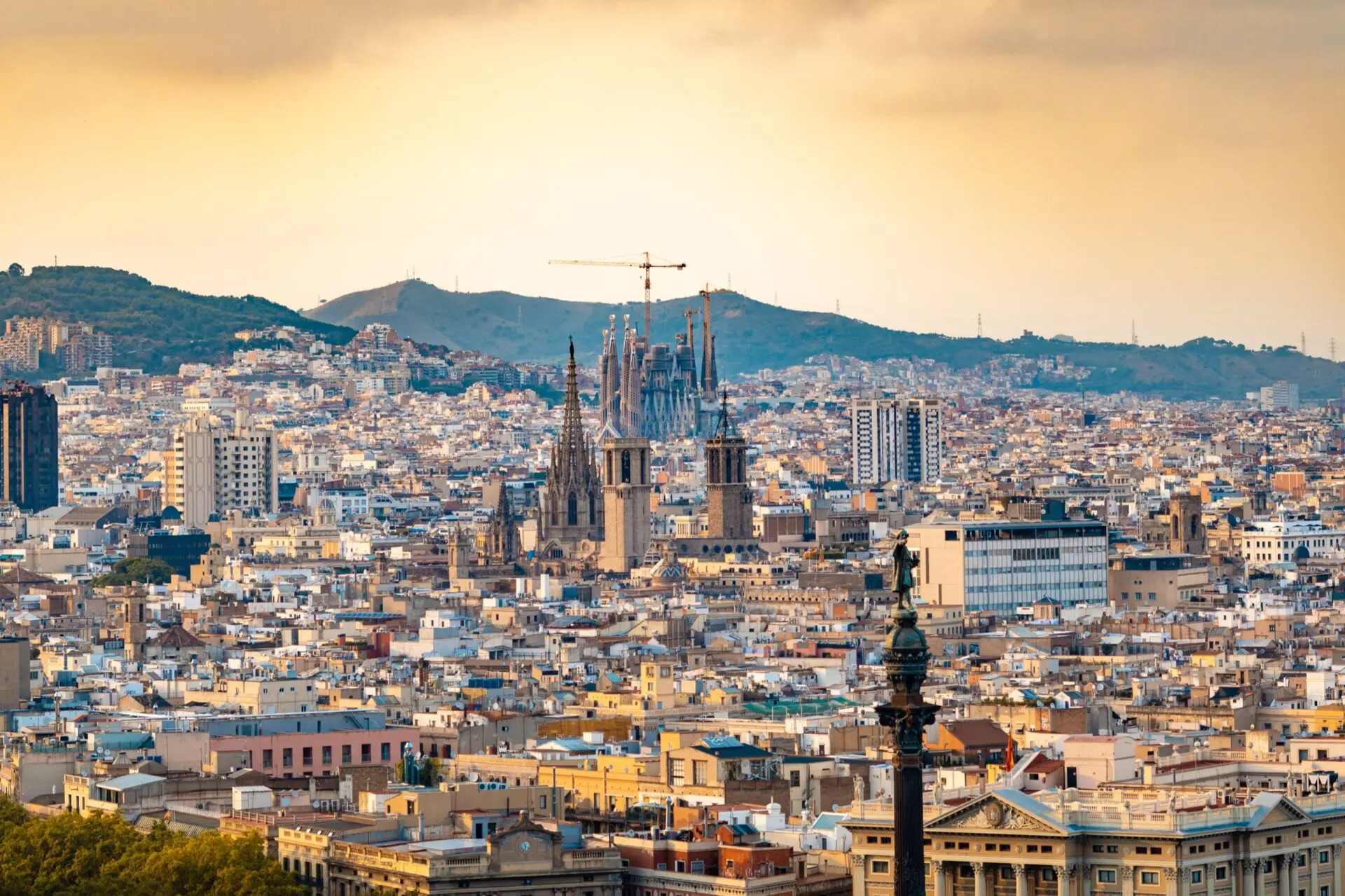 Blick auf die Stadt Barcelona