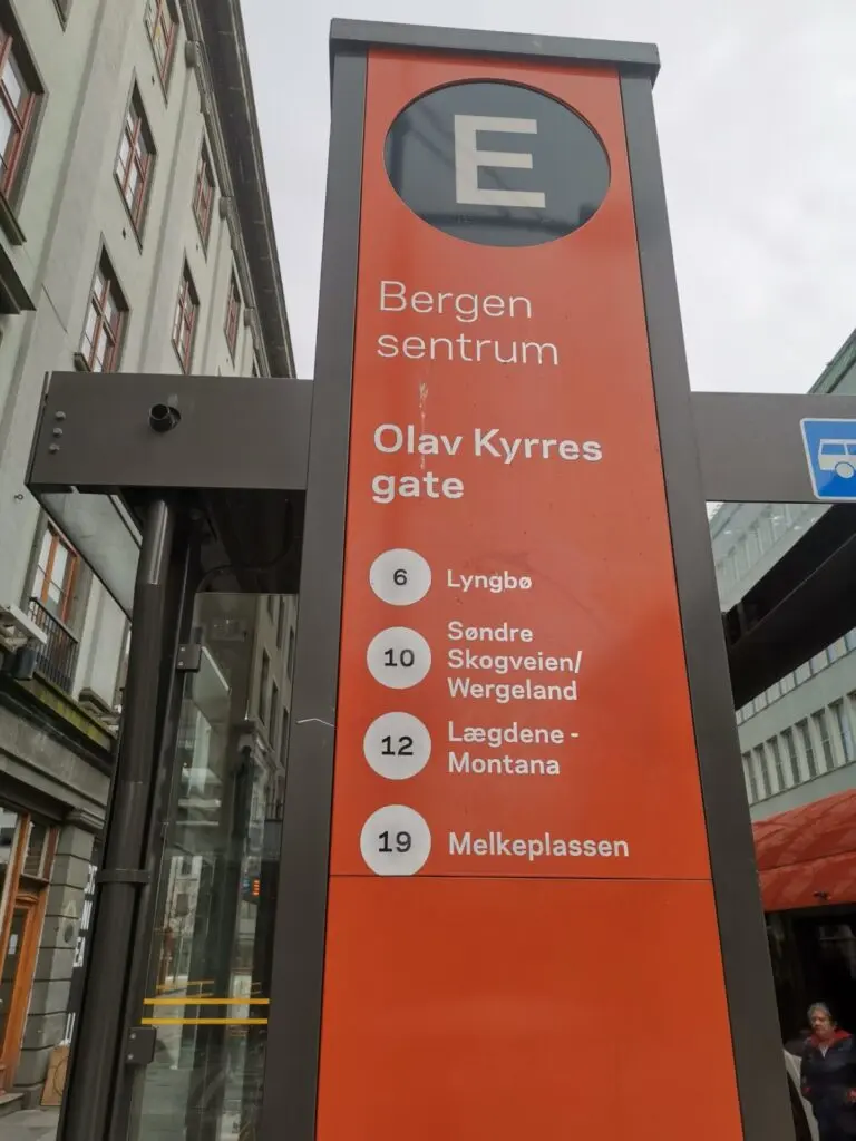 Bushaltestelle Bergen