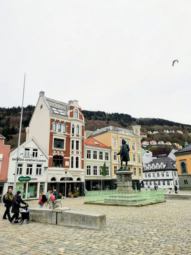 Ludvig Holberg Statue in Bergen