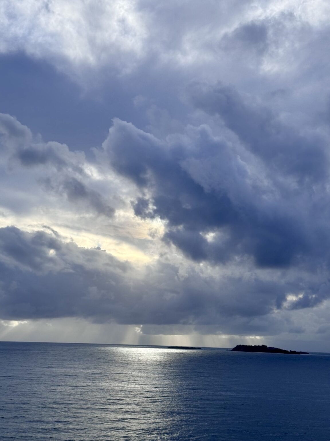Gewitterwolken auf Samana