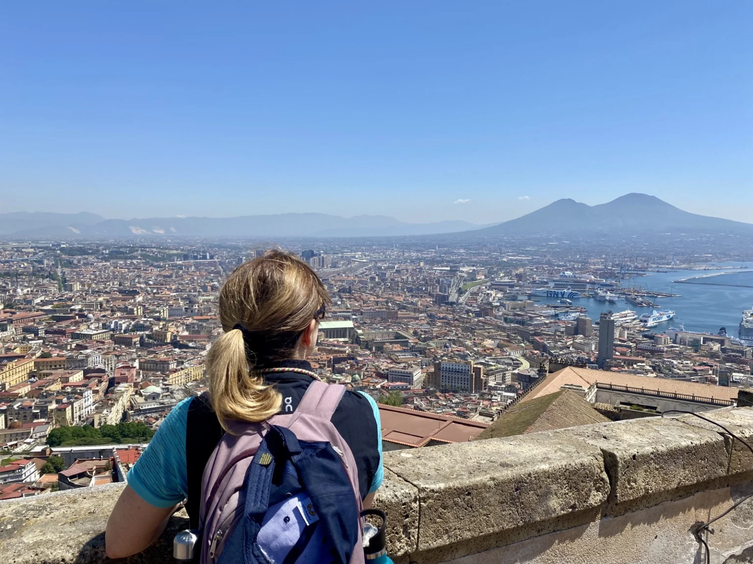 Ausblick von Castel Sant’Elmo in Neapel