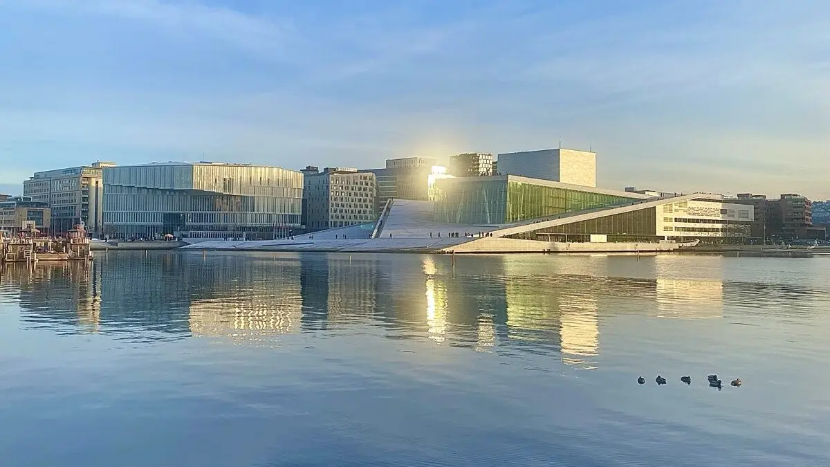 Blick auf Opernhaus Oslo