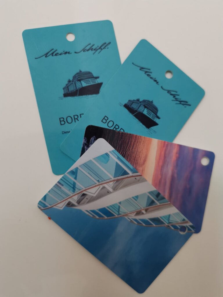 Bordkarten Kreuzfahrtschiff