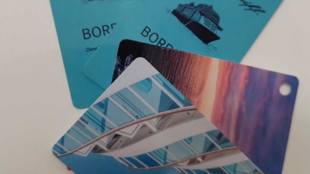 Bordkarten Kreuzfahrtschiff