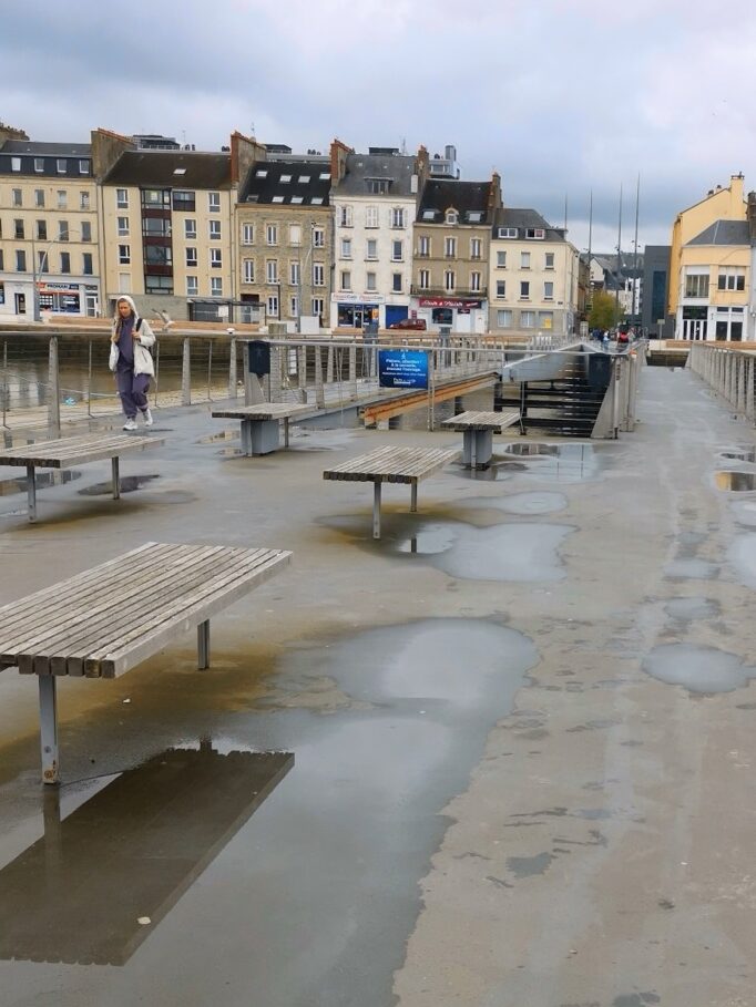 Brücke Passerelle Michel Legrand in Cherbourg
