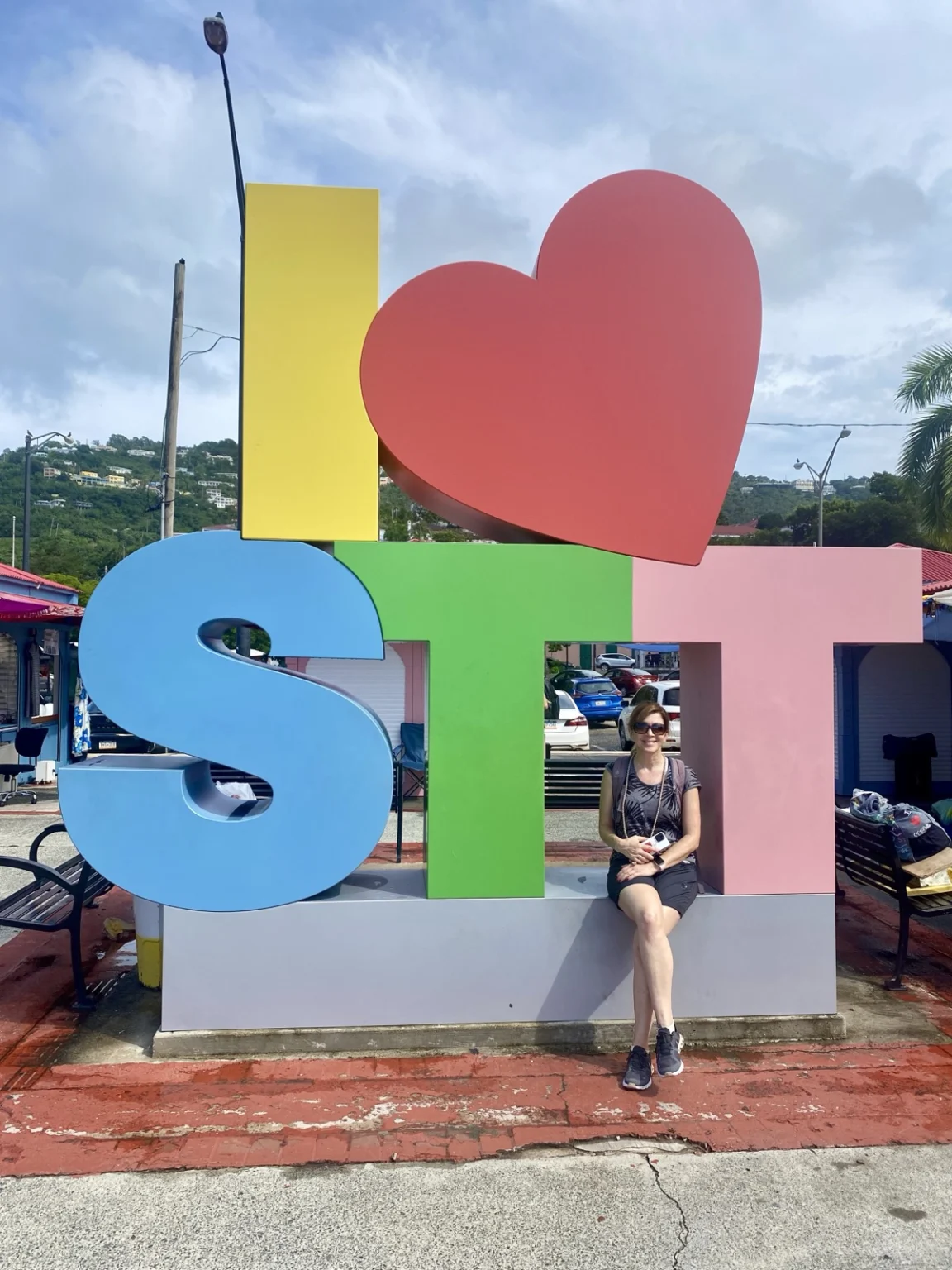 Bunten Buchstaben in Charlotte Amalie  ISTt