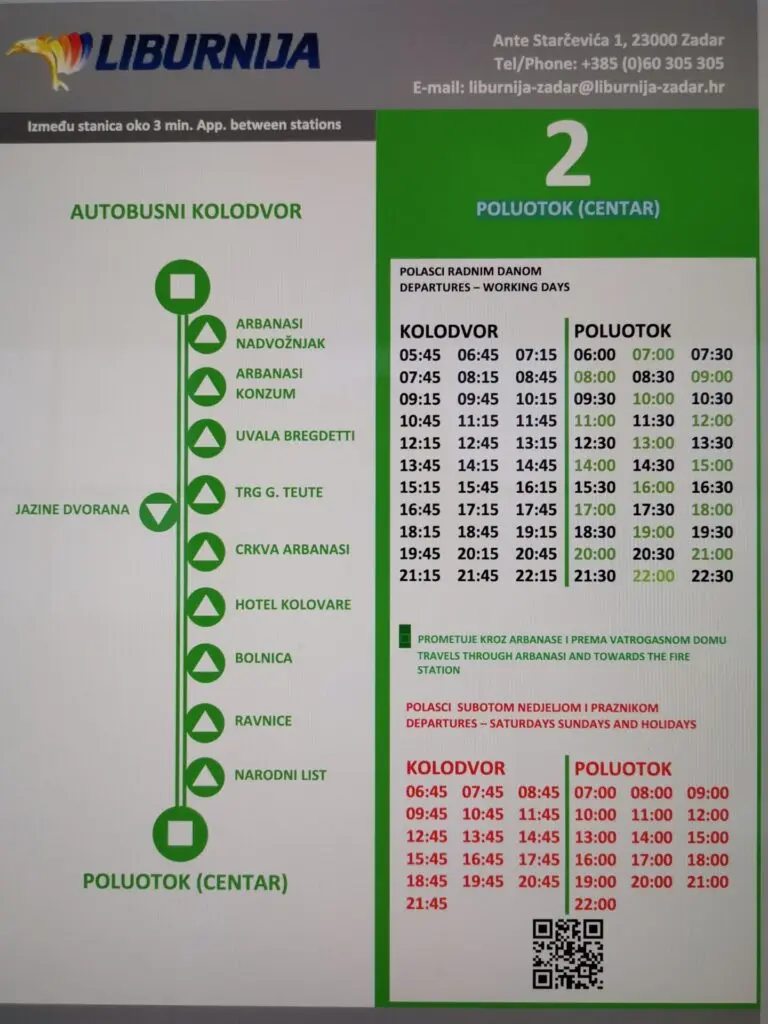 Buslinie Zadar