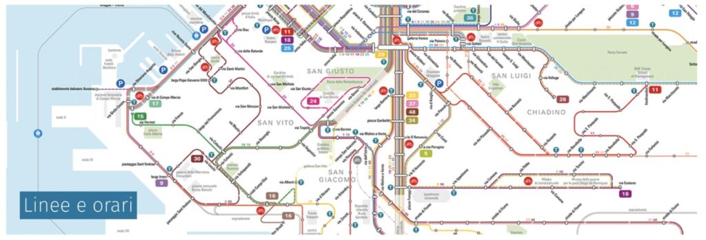 Buslinien in Triest