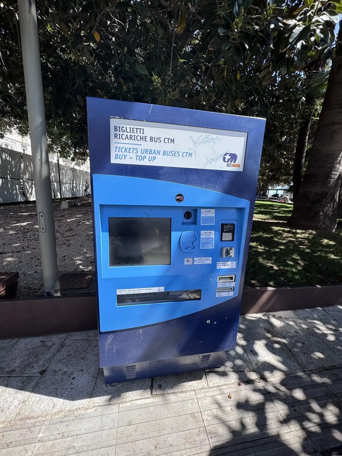 Ticketautomat in Cagliari