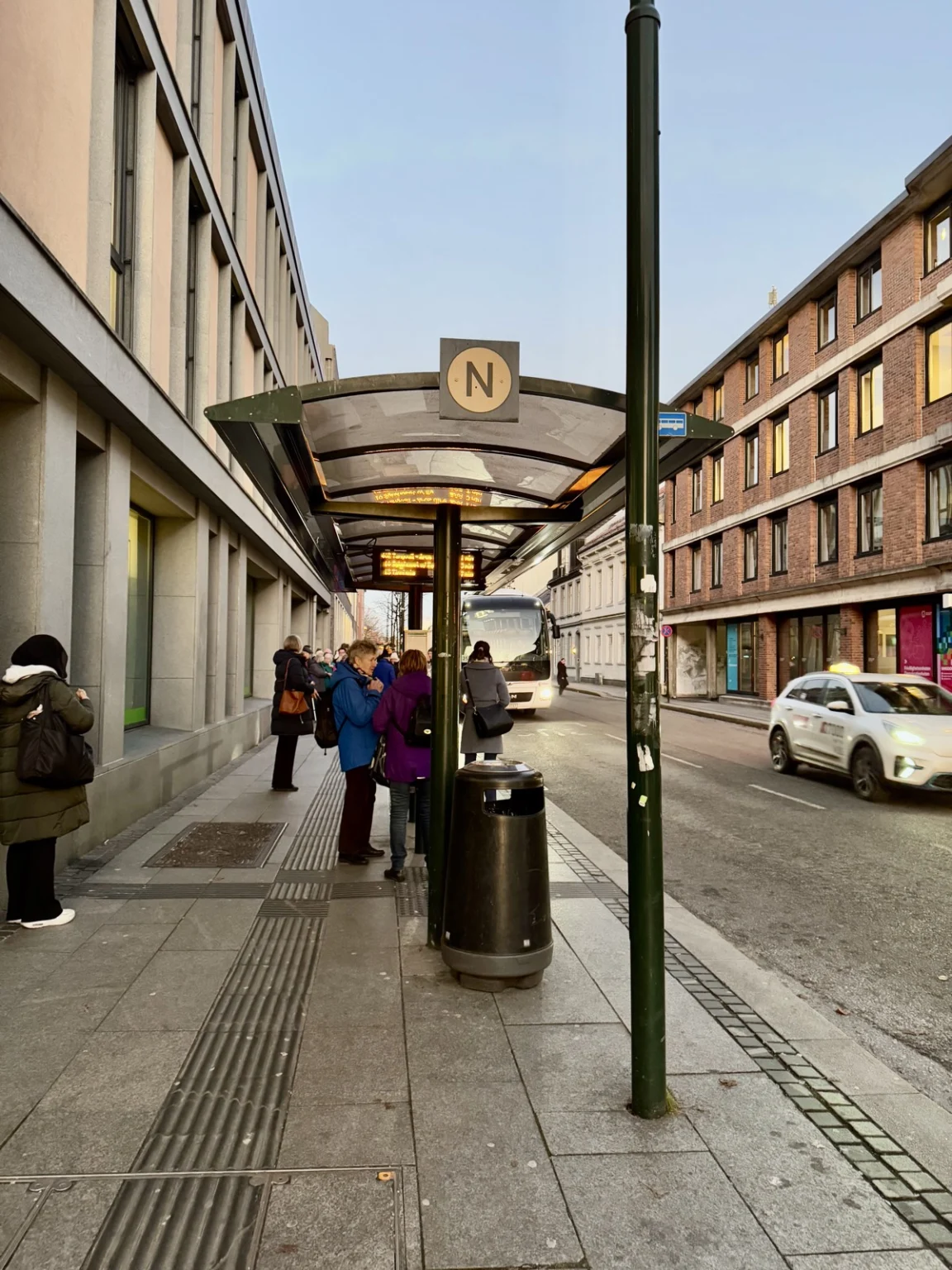 Bushaltestelle in Kristiansand