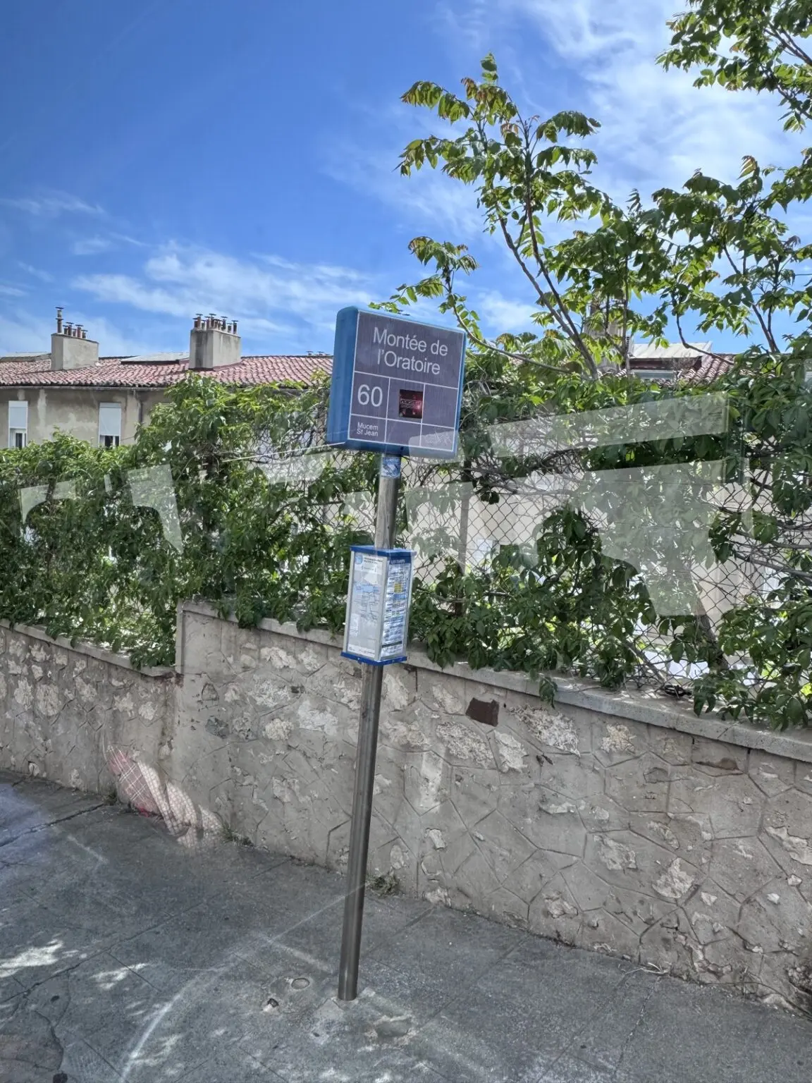 Bushaltestelle in Marseille