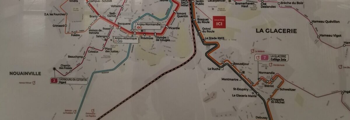 Buslinien Übersicht in Cherbourg