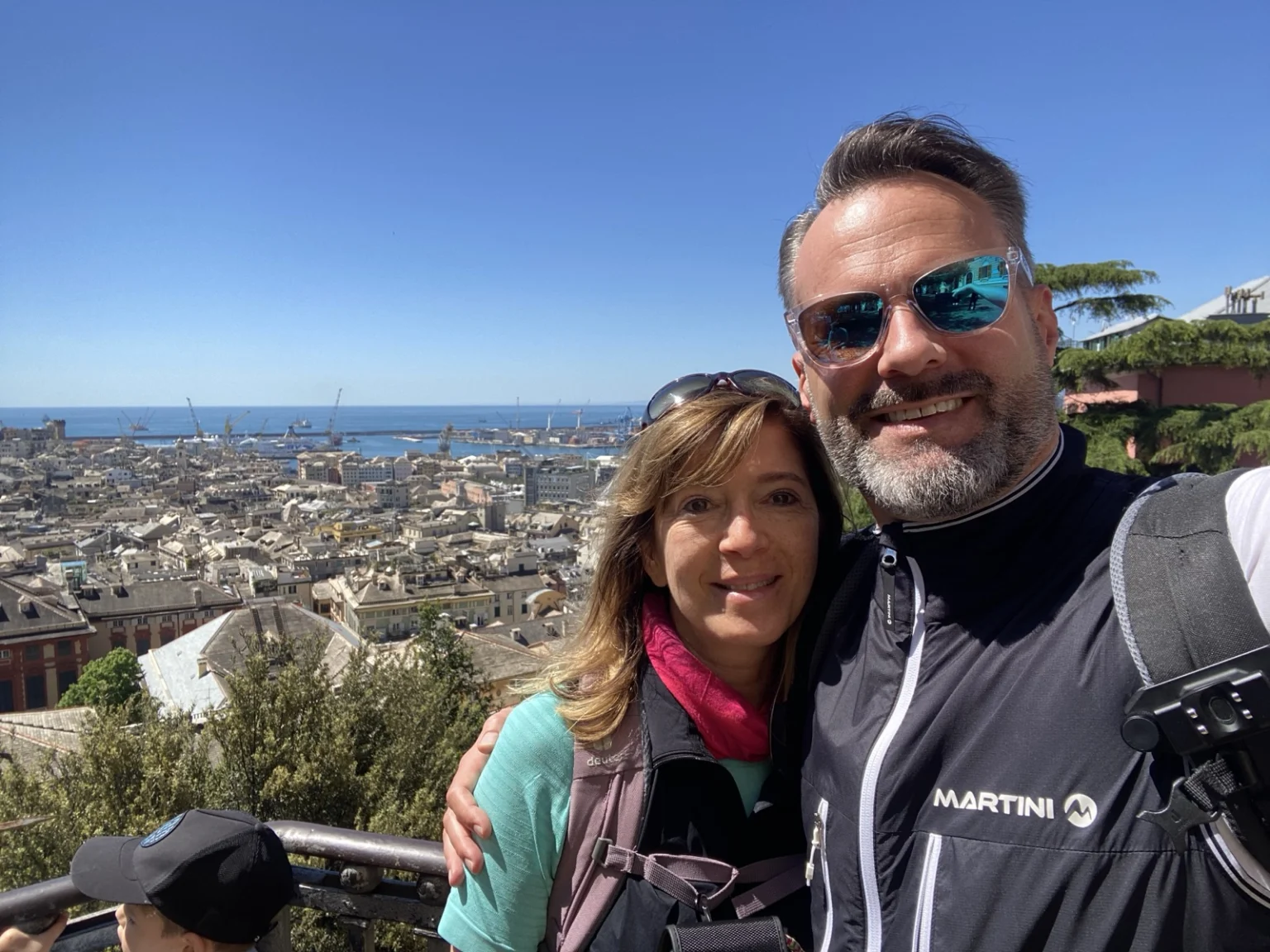 Aussicht vom Spianata Castelletto Genua