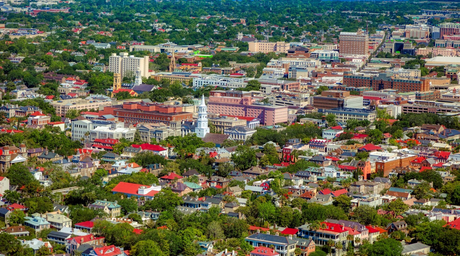 Charleston Stadt View von oben