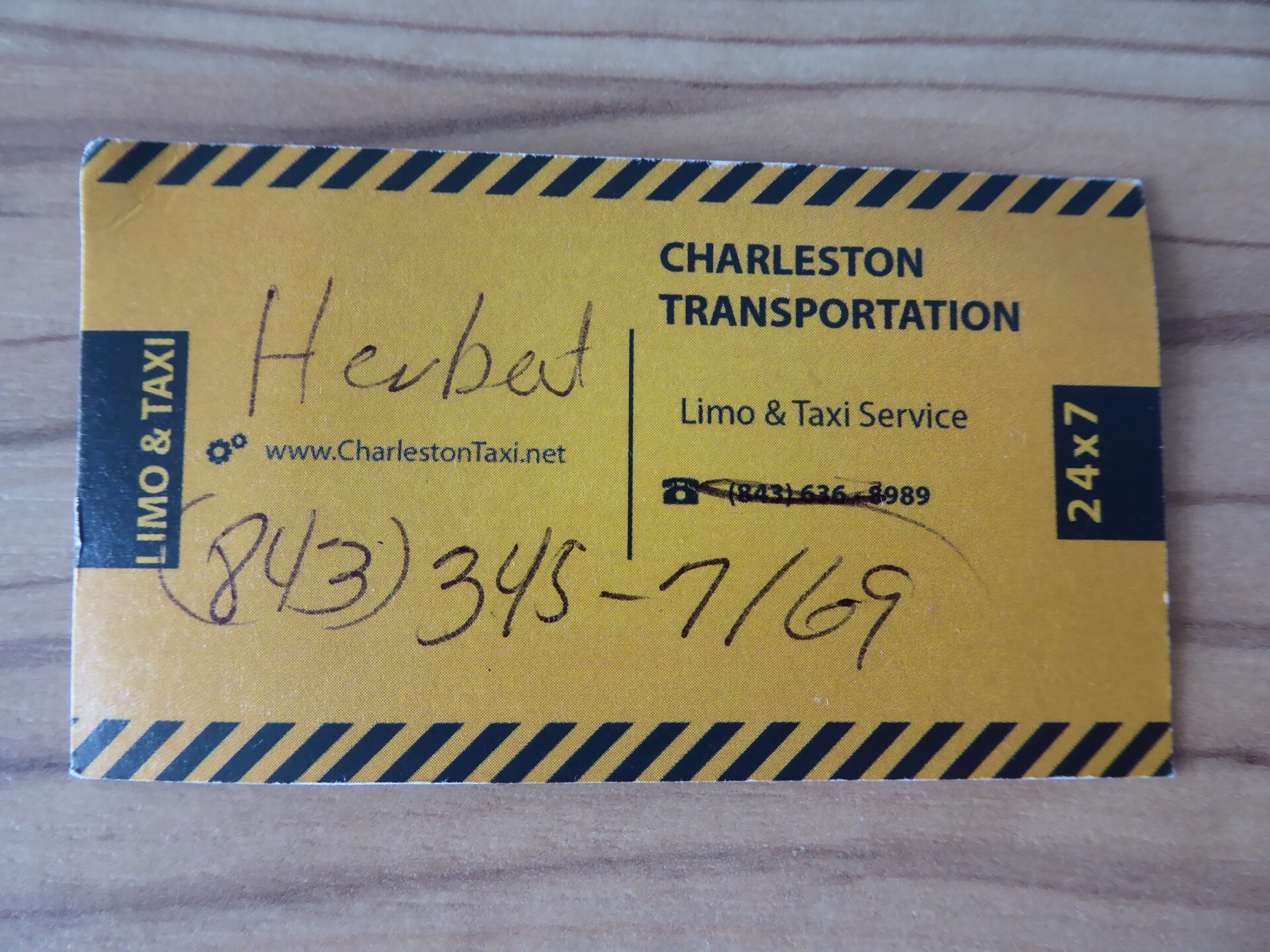 Charleston Taxi Ticket