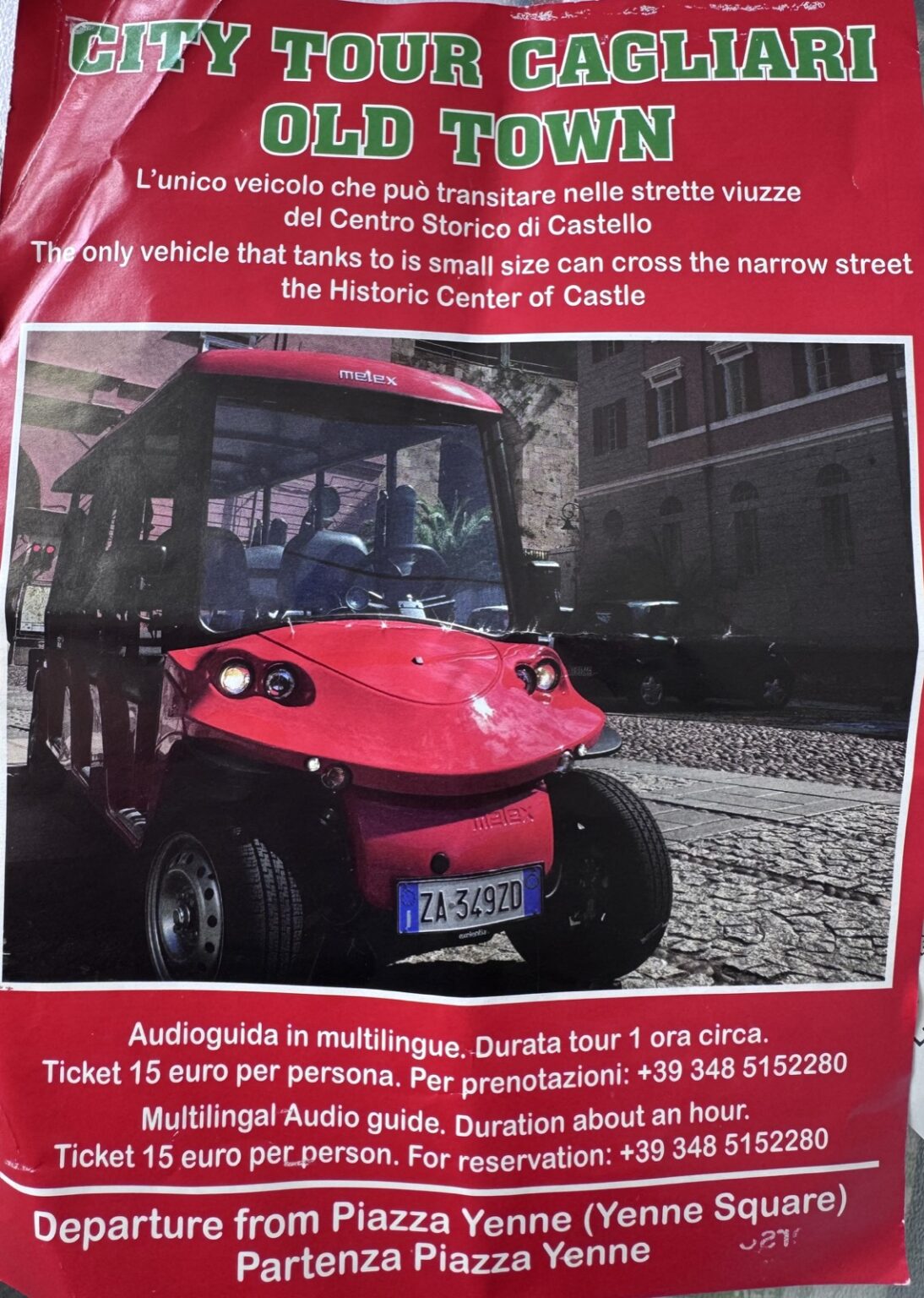 City-Tour Minibus Cagliari