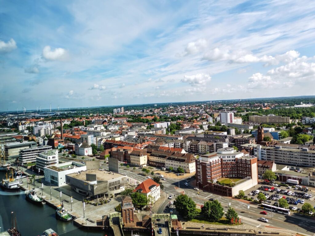 Ausblick von Sail City im Bremerhaven