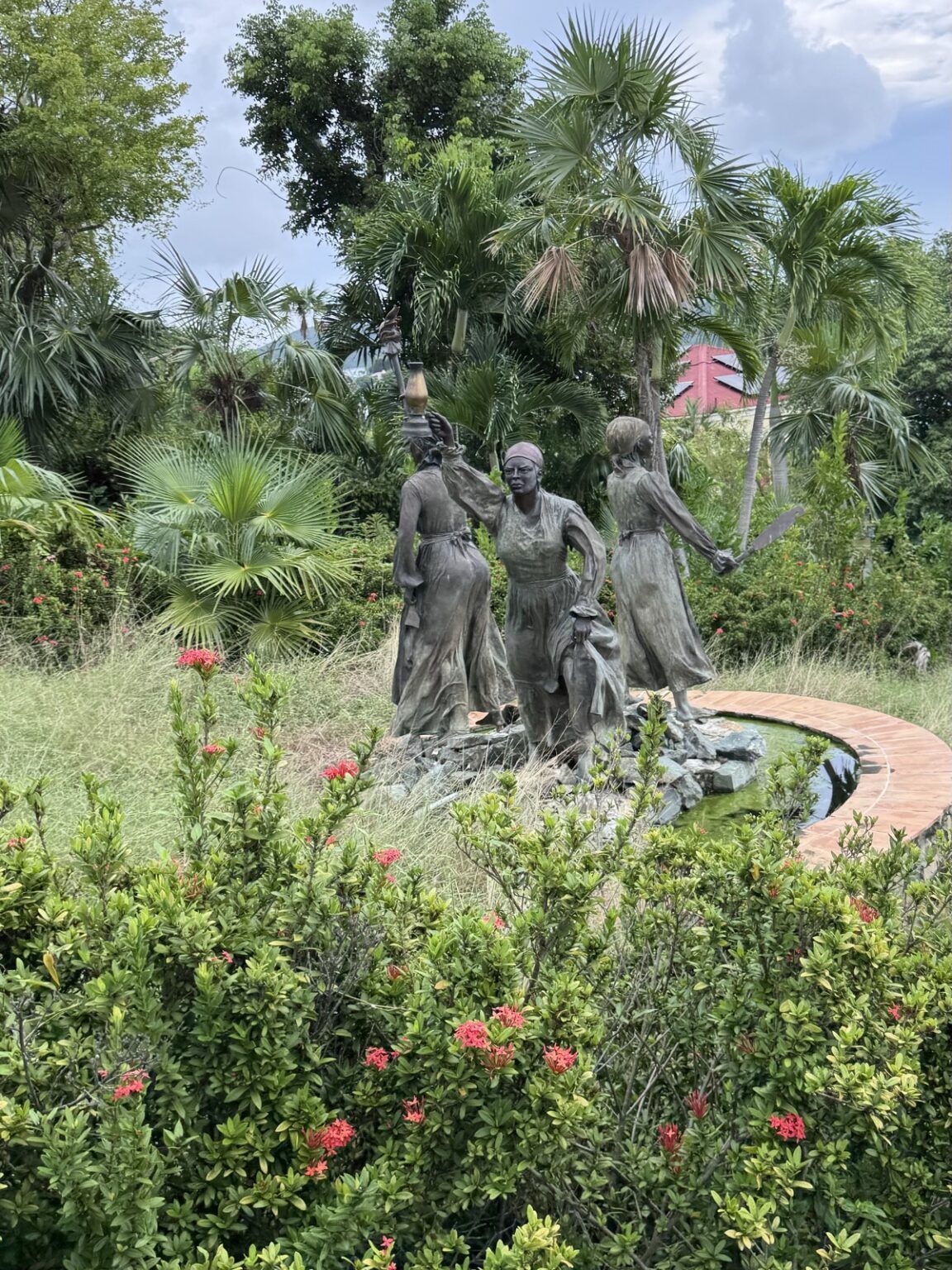 Three Queens Statue in Charlotte Amalie