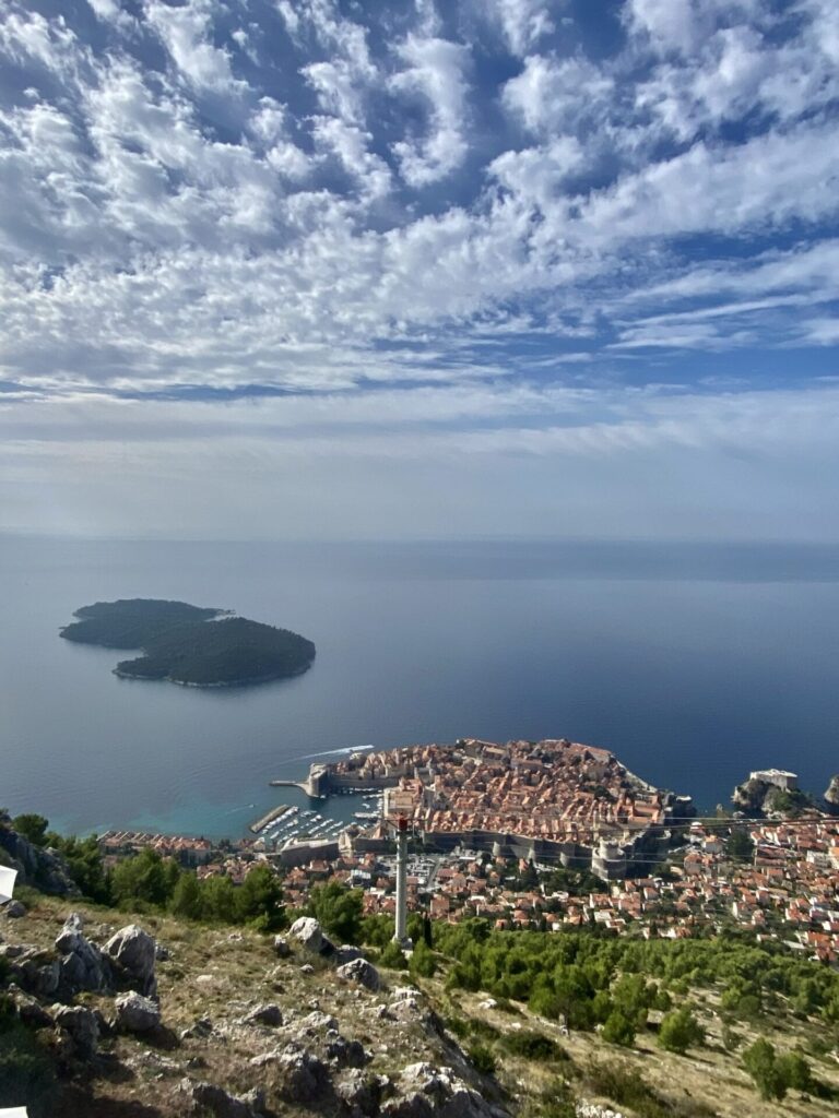 Blick auf Dubrovnik vom Hausberg Srd