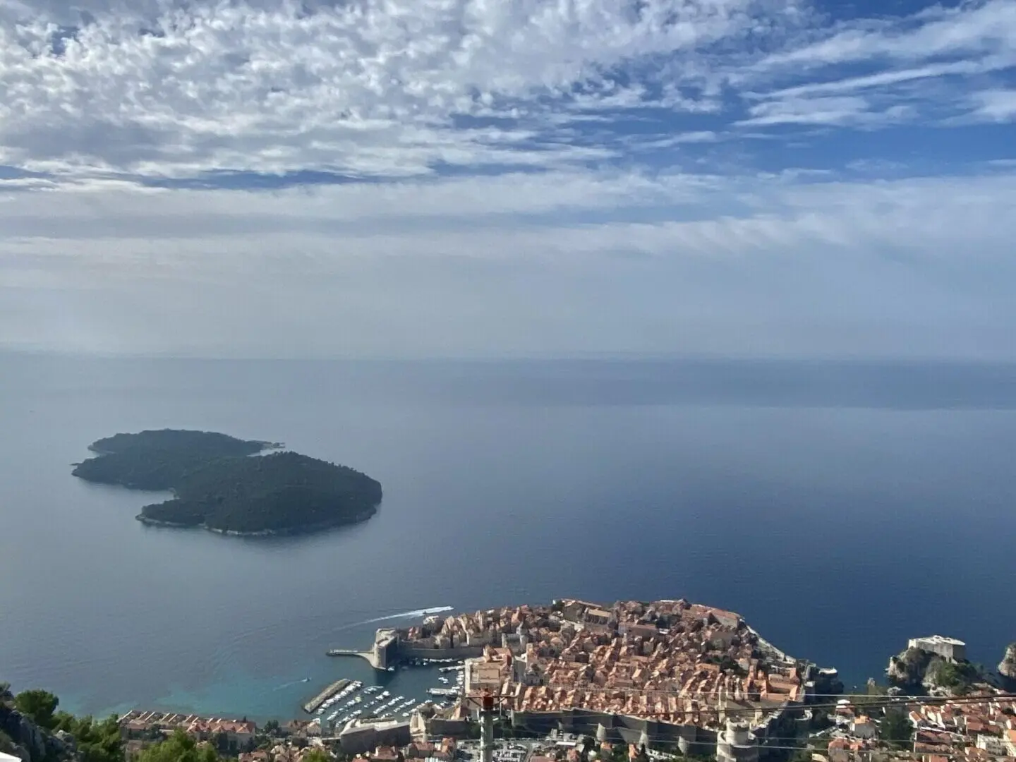 Blick auf Dubrovnik vom Hausberg Srd