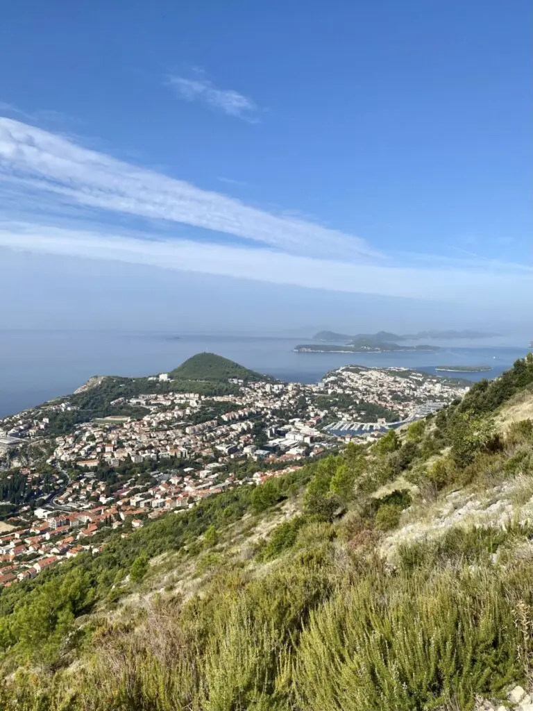 Aussicht vom Hausberg Skr in Dubrovnik