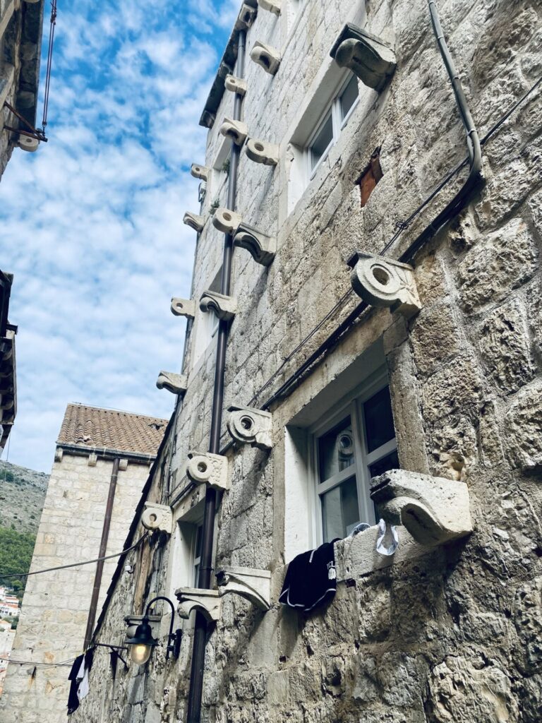 Historische Hauswand in Dubrovnik