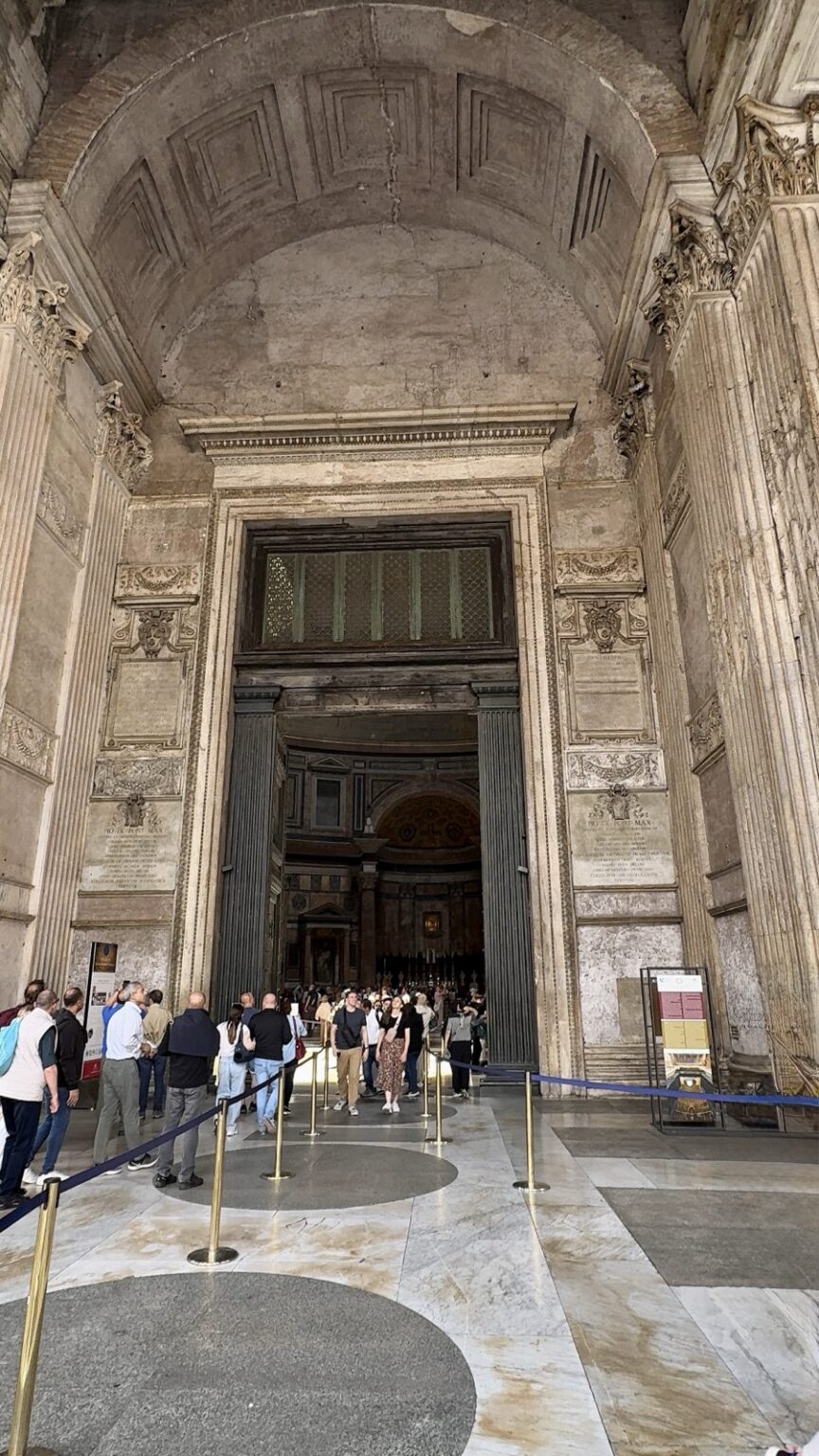 Eingang Pantheon in Rom