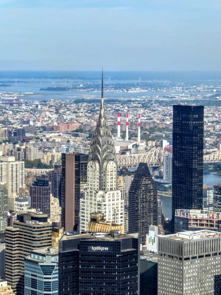 Blick auf New York City 