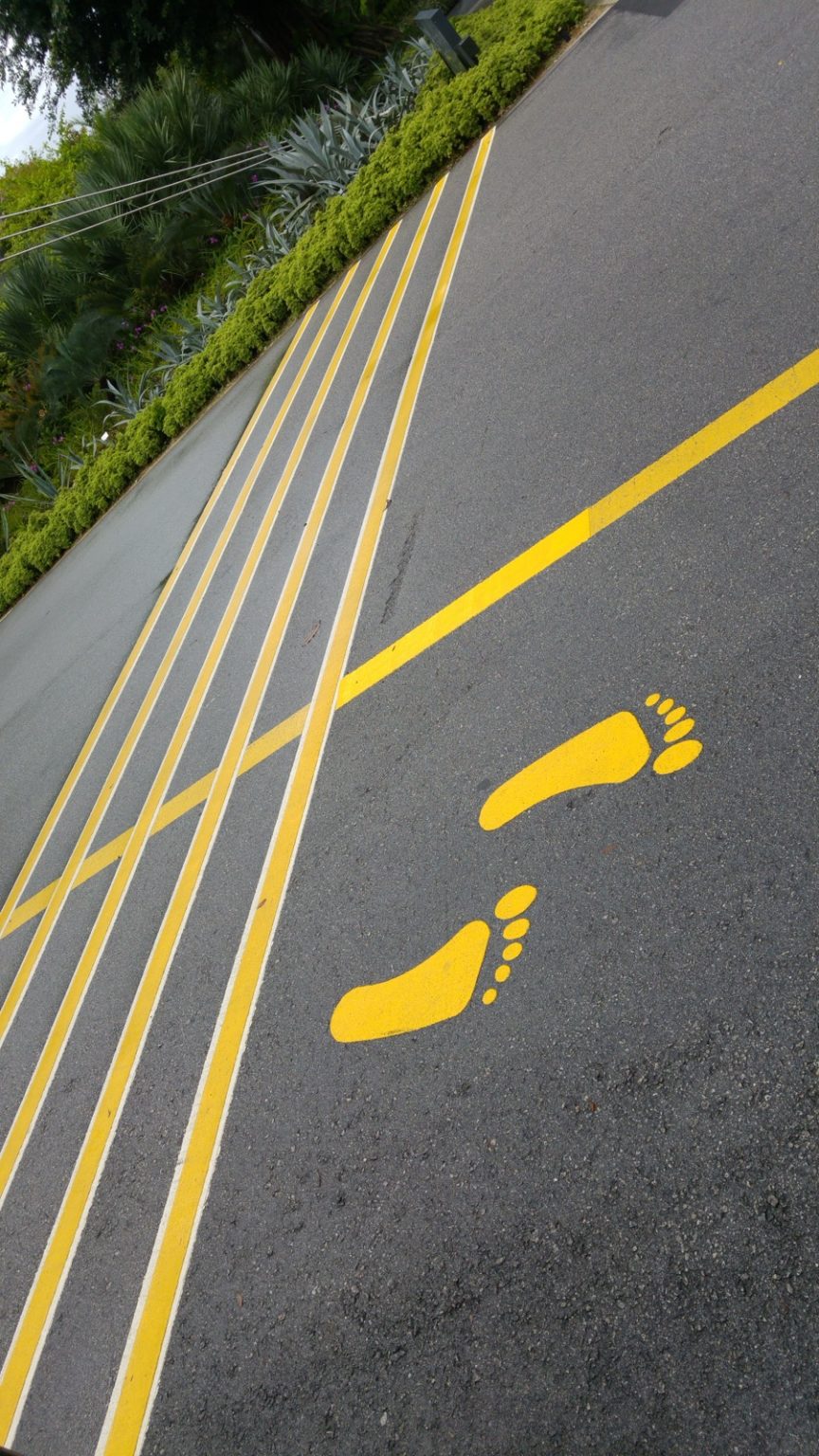 Fußweg Singapur