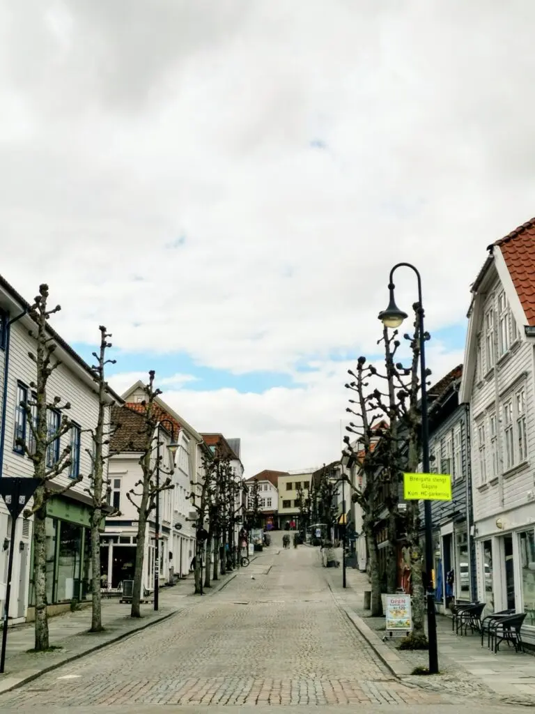 Gasse in Stavanger Zentrum