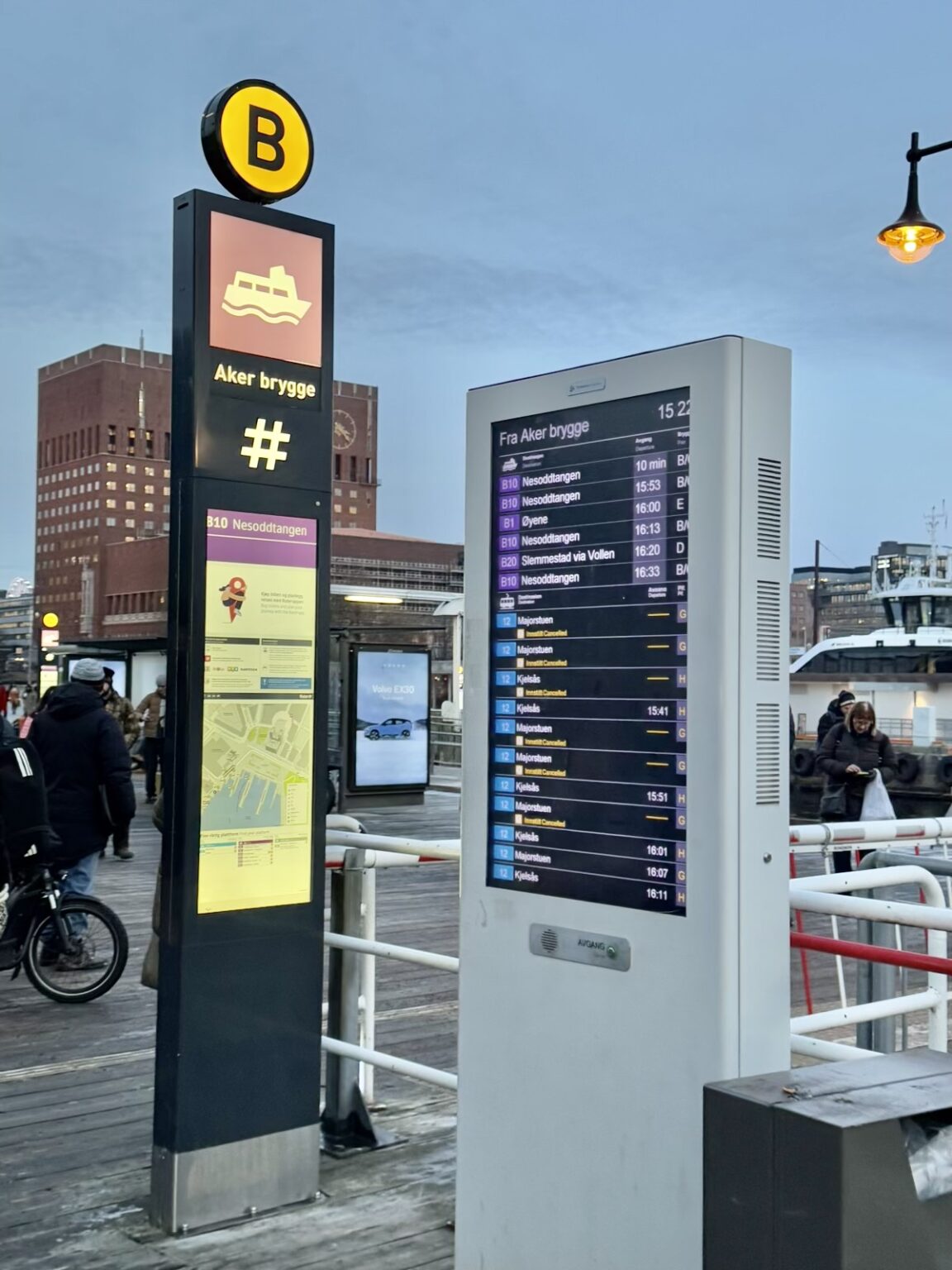 Haltestelle Fähre in Oslo