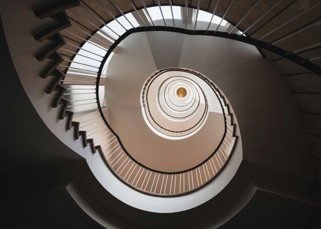 Treppe im Hamburger Bunker