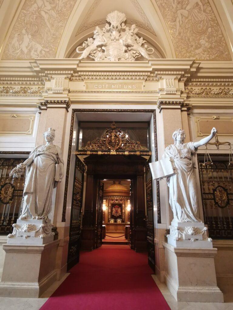 Zugang Senatsräume im Rathaus Hamburg