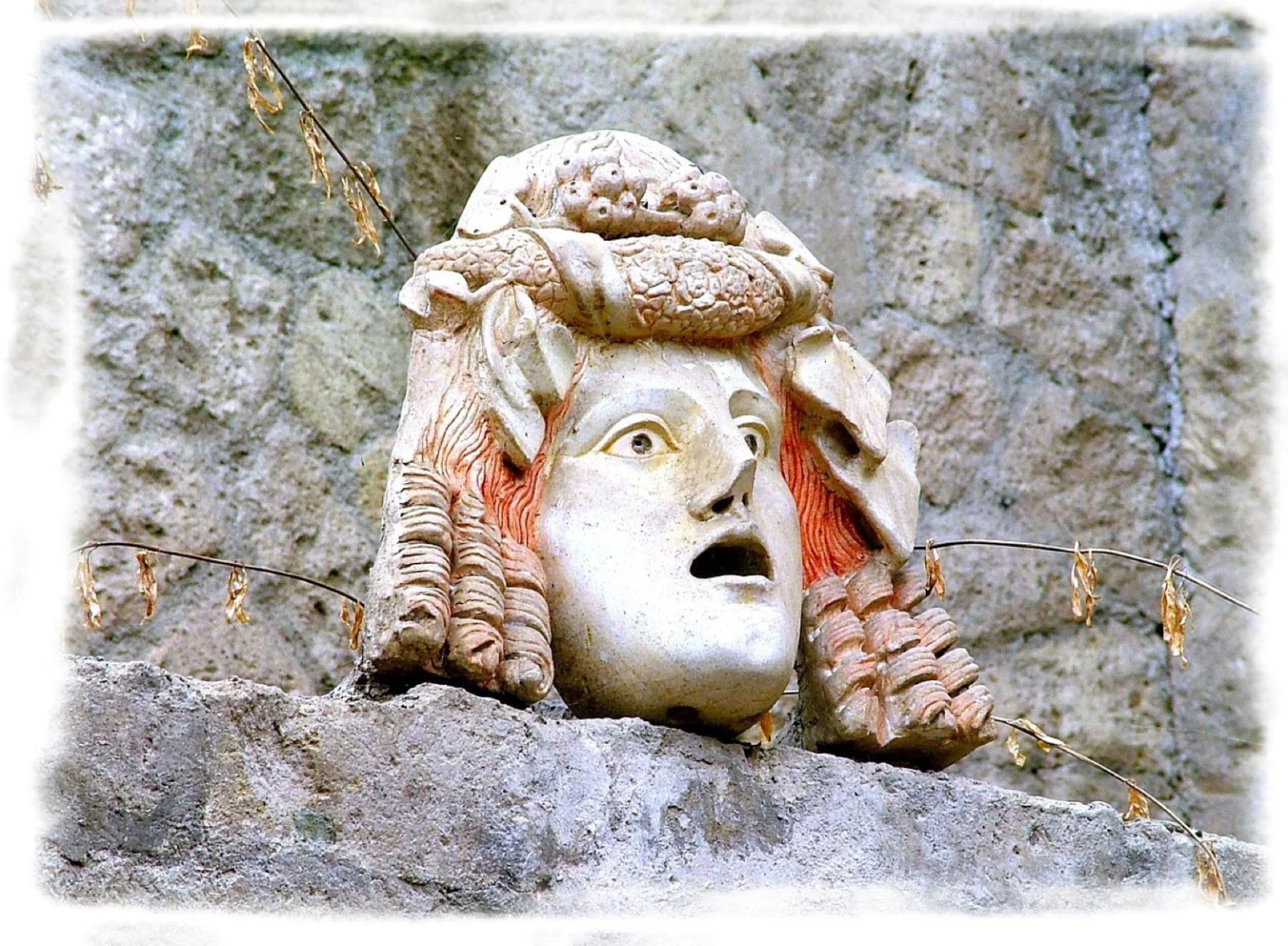 Büste in Herculaneum in Italien