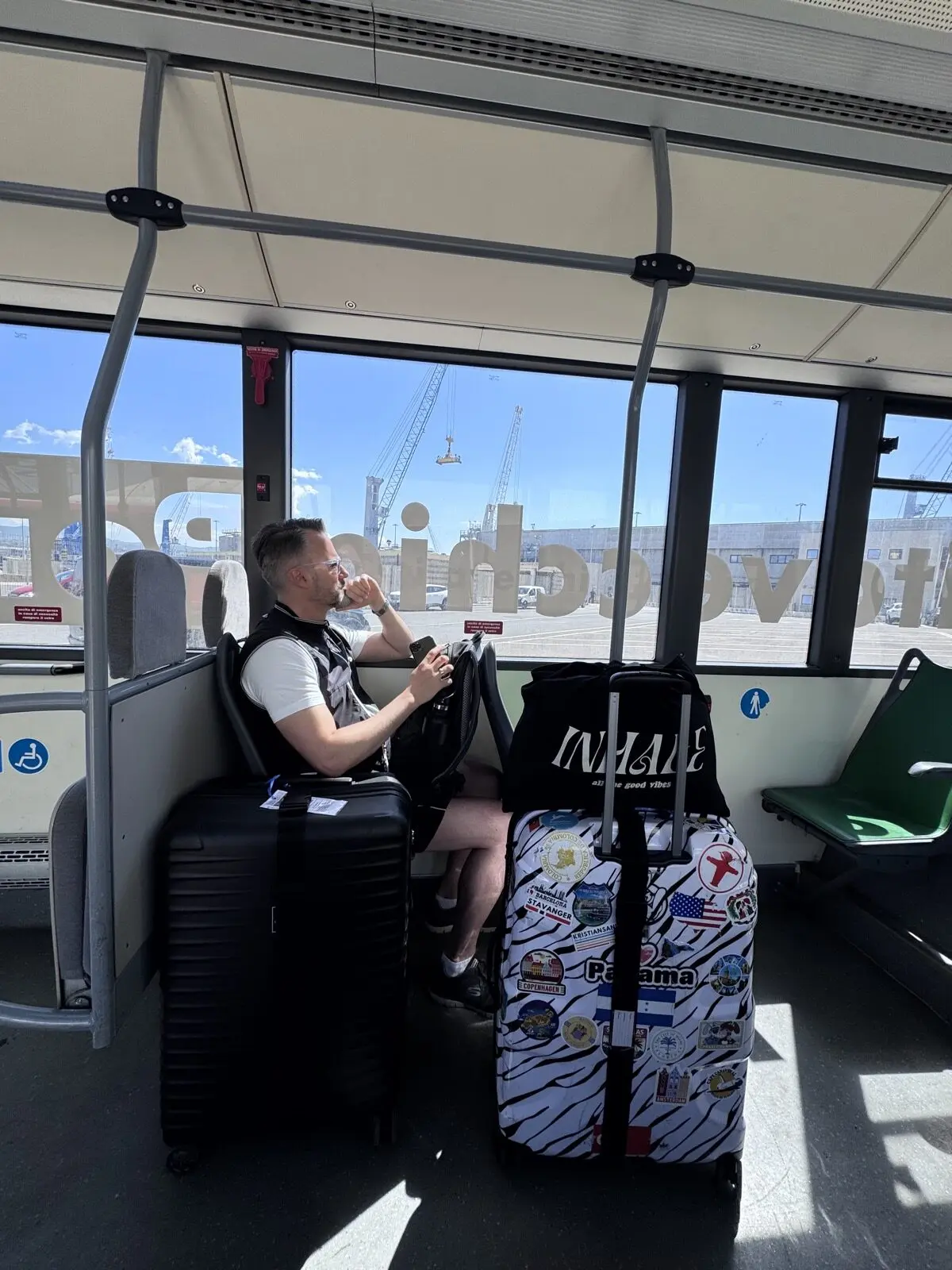 Shuttlebus am Hafen Civitavecchia