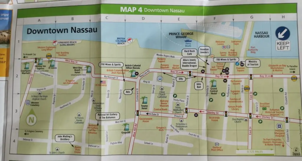 Nassau Downtown Stadt-Plan