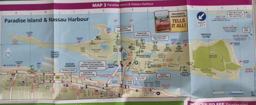 Stadt-Plan Paradise Island Nassau
