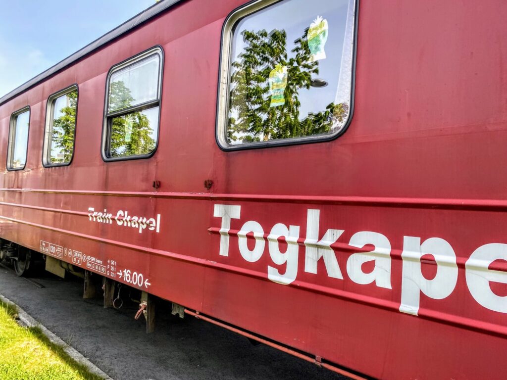 Roter Zug-Wagon